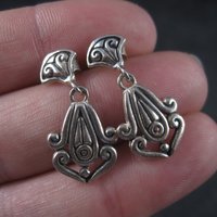 Vintage Sterling Victorian Style Earrings