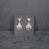 Vintage Sterling Victorian Style Earrings