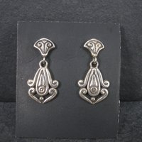 Vintage Sterling Victorian Style Earrings
