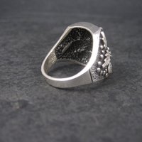 Mens Vintage Black Hills Silver Ring