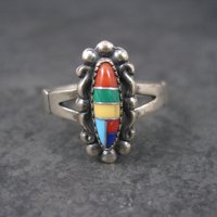 Southwestern Sterling Inlay Ring