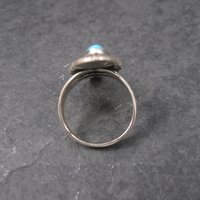 Vintage Turquoise Ring Size 6 Southwestern Sterling Silver
