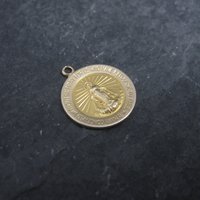 Vintage 14K Mary Sacred Heart Charm