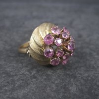 Vintage 10K Amethyst Harem Thai Princess Ring Size 7