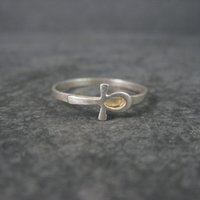 Dainty Vintage Sterling Ankh Ring Size 8