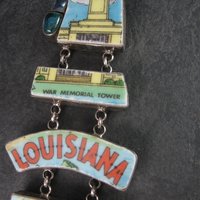 Huge Estate Designer Sterling Louisiana Bracelet
