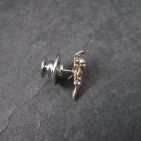 Vintage Sterling 12K Black Hills Gold Angel Tie Tack