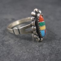 Southwestern Sterling Inlay Ring