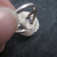 Vintage Navajo Sterling Malachite Ring Size 7