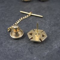 Vintage Sodalite Cufflinks and Tie Tack Set