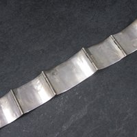 Vintage Mexican Sterling Snake Eagle Bracelet 7 Inches