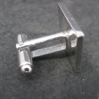 Estate Shields Silver Hematite Cufflinks