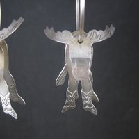 Southwestern Estate Sterling Moose Earrings