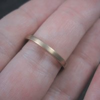 Old New 2mm Rose Gold Tungsten Band Ring