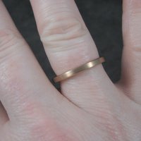 Old New 2mm Rose Gold Tungsten Band Ring