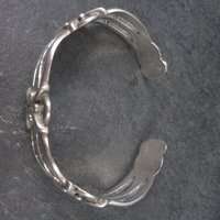 Vintage Mexican 980 Silver Cuff Bracelet 6.5 Inches