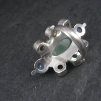 Huge Chalcedony Moonstone Ring Sz 8 Nicky Butler Limited Edition