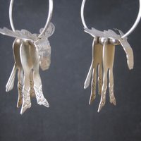 Southwestern Estate Sterling Moose Earrings