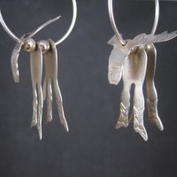 Southwestern Estate Sterling Moose Earrings