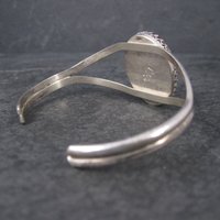Vintage Southwestern Sterling Agate Cuff Bracelet 6 Inches