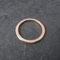 Old New 2mm Rose Gold Tungsten Band Ring