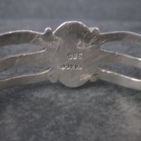 Vintage Mexican 980 Silver Cuff Bracelet 6.5 Inches