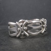 Vintage Mexican 980 Silver Cuff Bracelet 6.5 Inches