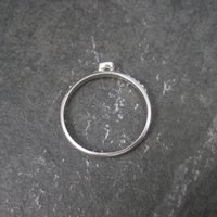 Simple Sterling Peridot Ring Size 9 Clyde Duneier