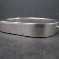 Heavy Vintage Mexican Sterling Bangle Bracelet 7 Inches