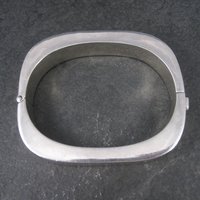 Heavy Vintage Mexican Sterling Bangle Bracelet 7 Inches