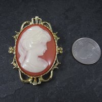 Large Vintage Cameo Brooch Gerrys - New Old Stock