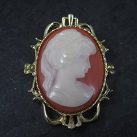 Large Vintage Cameo Brooch Gerrys - New Old Stock
