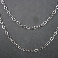 Classic 100 Inch Stainless Steel Opera Length Chain Necklace