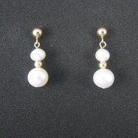Vintage 14K Pearl Earrings