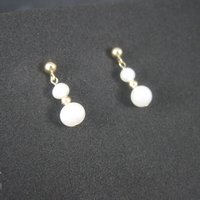 Vintage 14K Pearl Earrings