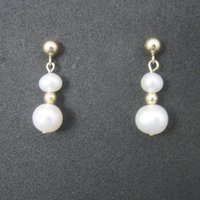 Vintage 14K Pearl Earrings