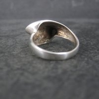 Vintage Sterling Flower Petal Crossover Ring Size 7