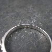 Simple Sterling Peridot Ring Size 9 Clyde Duneier