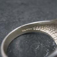 Vintage Modernist Sterling Tulip Ring Size 10