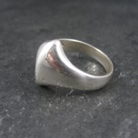 Vintage Modernist Sterling Tulip Ring Size 10