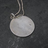 Vintage Sterling Praying Hands Pendant Necklace