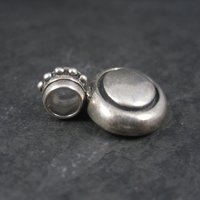 Vintage Oval Balinese Sterling Pendant