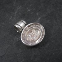 Vintage Oval Balinese Sterling Pendant