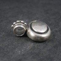 Vintage Oval Balinese Sterling Pendant