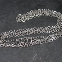 Classic 100 Inch Stainless Steel Opera Length Chain Necklace