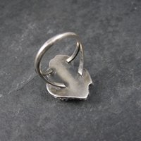 Vintage Southwestern Sterling Mother of Pearl Turquoise Ring Size 5 Pauline Dolly Foutz
