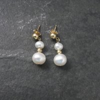 Vintage 14K Pearl Earrings