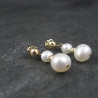 Vintage 14K Pearl Earrings