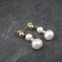Vintage 14K Pearl Earrings