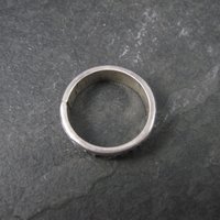 Vintage Sterling Tribal Band Ring Size 10